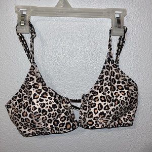 Cheetah Print Swimsuit Top